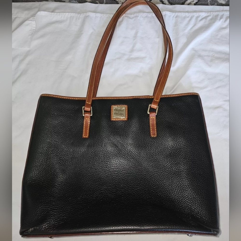 DOONEY BOURKE PEBBLE GRAIN SHOPPER TOTE BROWN